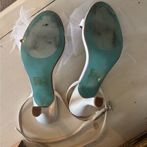 Betsey Johnson White Wedding Shoes